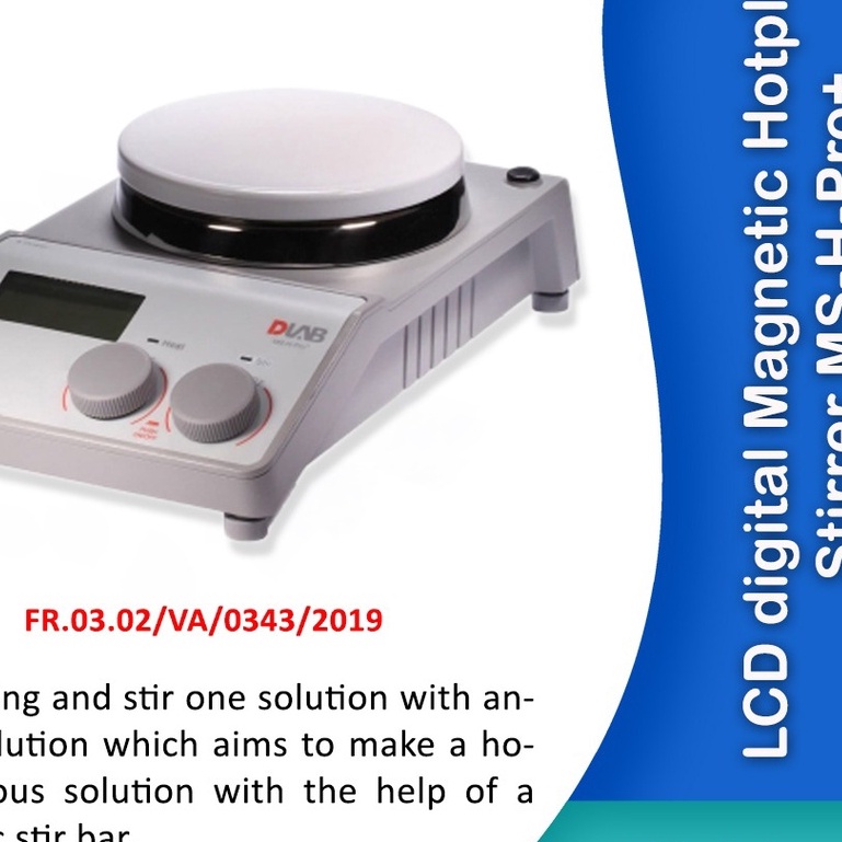 LCD digital Magnetic Hotplate Stirrer MS-H-Pro+, Sensor Temp. PT1000-A+ Support Clamp of PT1000, D-Lab