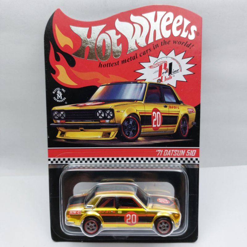 Hot Wheels 2019 RLC - 71 Datsun 510 Gold
