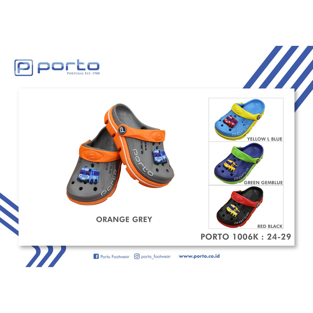 Sandal sepatu Anak - Sandal Porto Baim 1006 K