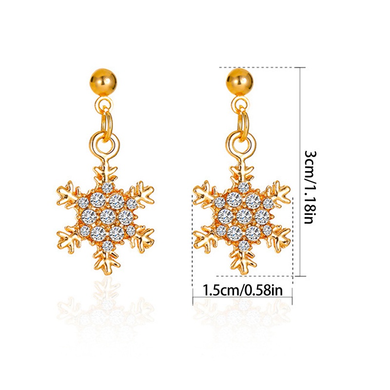 Fancyqube Anting Sterling Silver 925 Desain Snowflake Hias Batu Permata Topaz Biru Untuk Wanita