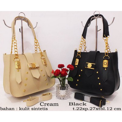 Tas Bahu Shoulder Bag Wanita Model Rantai Peach TW1103