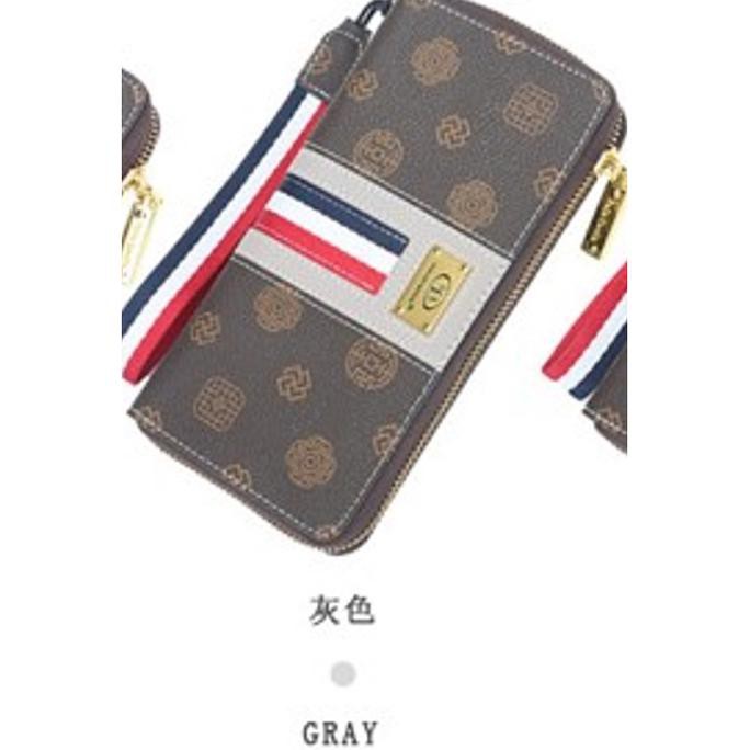 Terbaru  Premium Baellerry Dompet Wanita Motif Gucci Model Panjang N5806 - AbuMuda