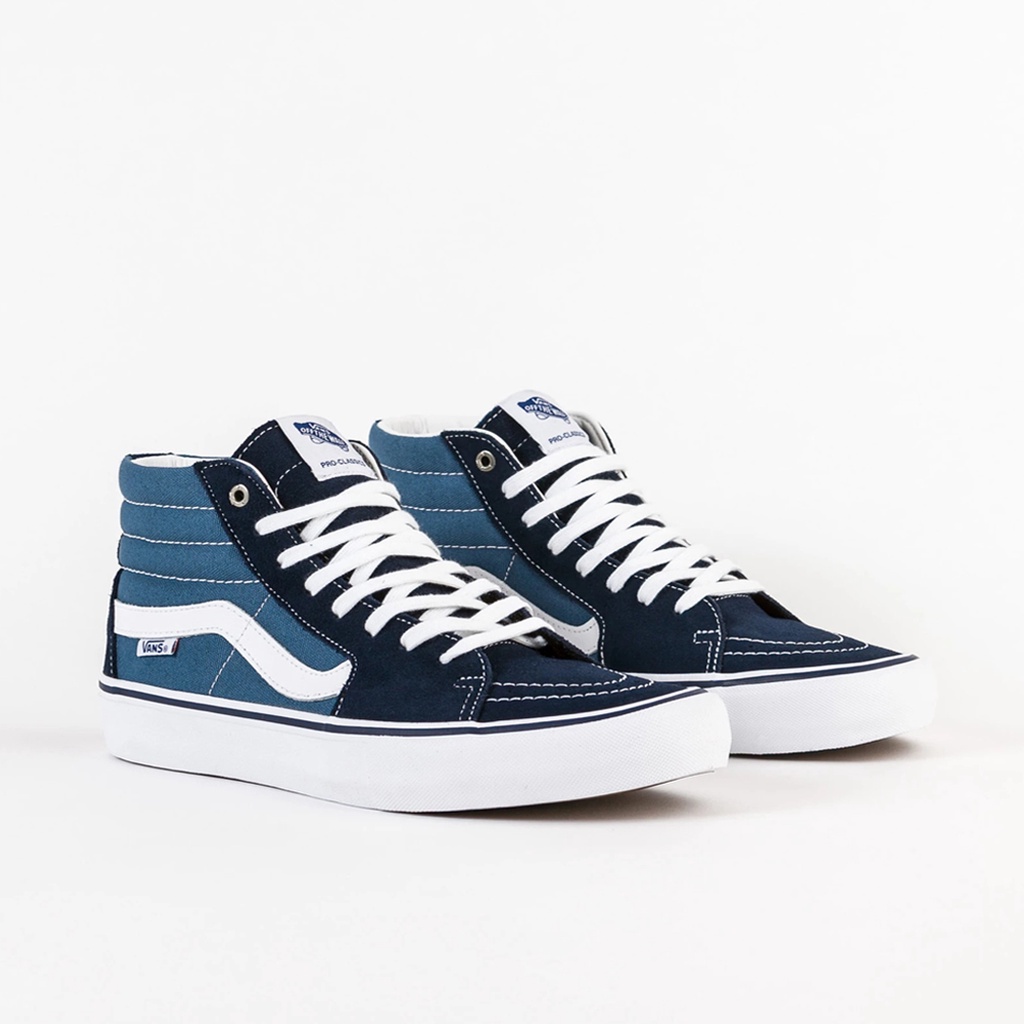 VANS SK8 HI PRO NAVY WHITE ORIGINAL