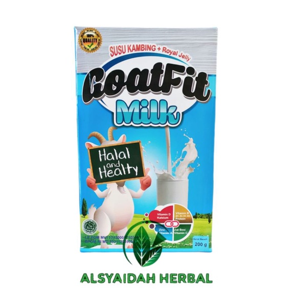 

GOATFIT MILK PUTIH susu Kambing ettawa plus Royal jelly