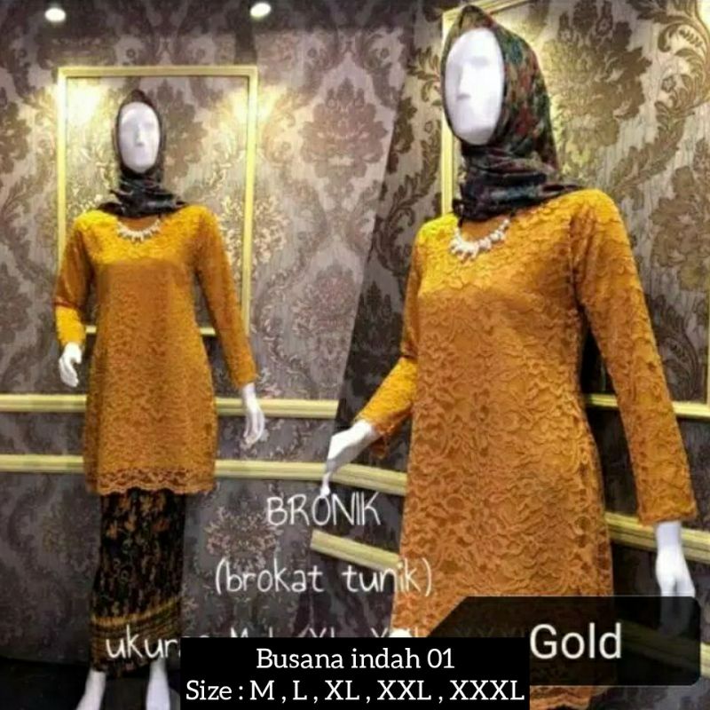 KEBAYA KURUNG BRUKAT JUMBO LD 120 CM