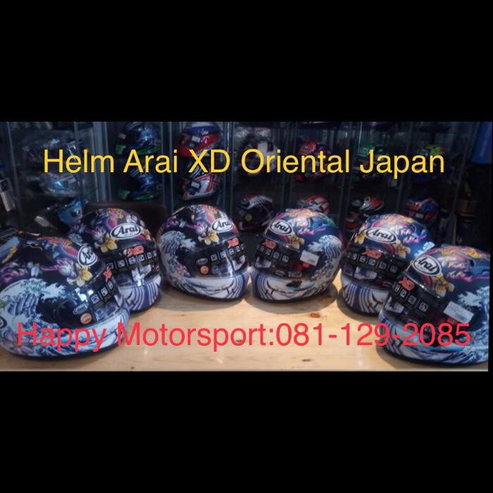 HELM FULL FACE ARAI XD 2018 ORIENTAL BLACK/BLUE MATT SIZE M L XL JAPAN