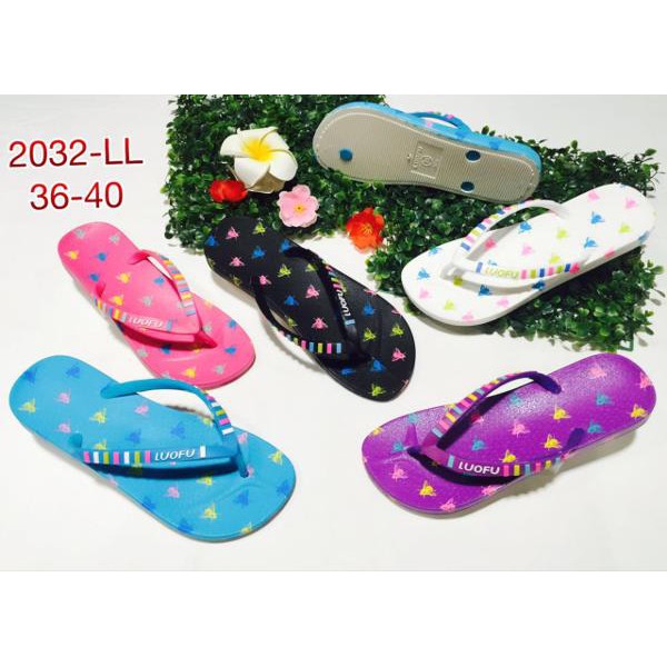 PROMO sendal sandal jepit karet jelly luofu wanita cewek