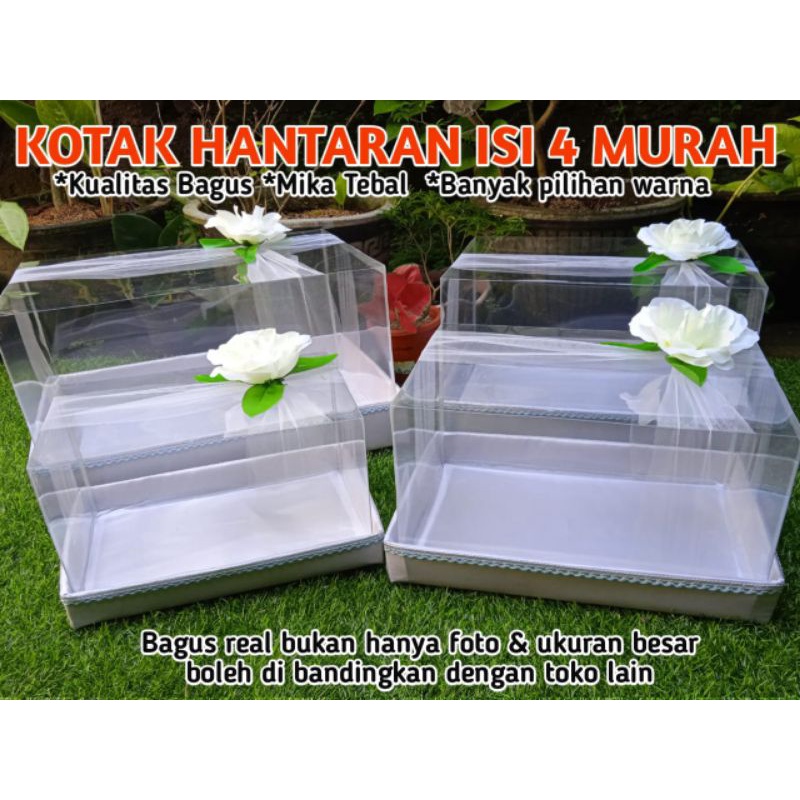 

Box kotak hantaran mika set isi 4 murah seserahan pernikahan lamaran