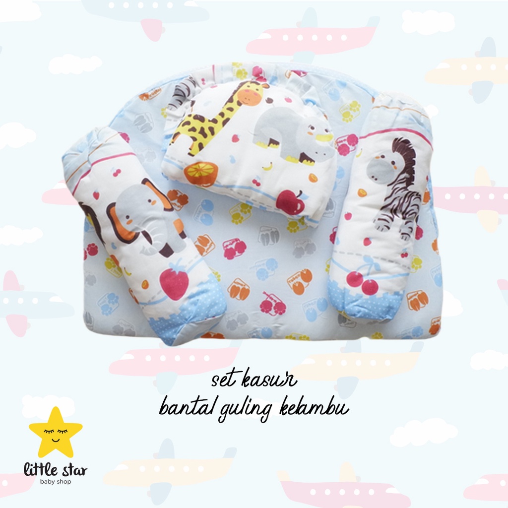 Datachi Set Kasur Bantal Guling Kelambu Bayi