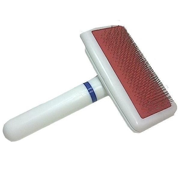 Sisir Bulu Hewan Kawat Gagang Putih