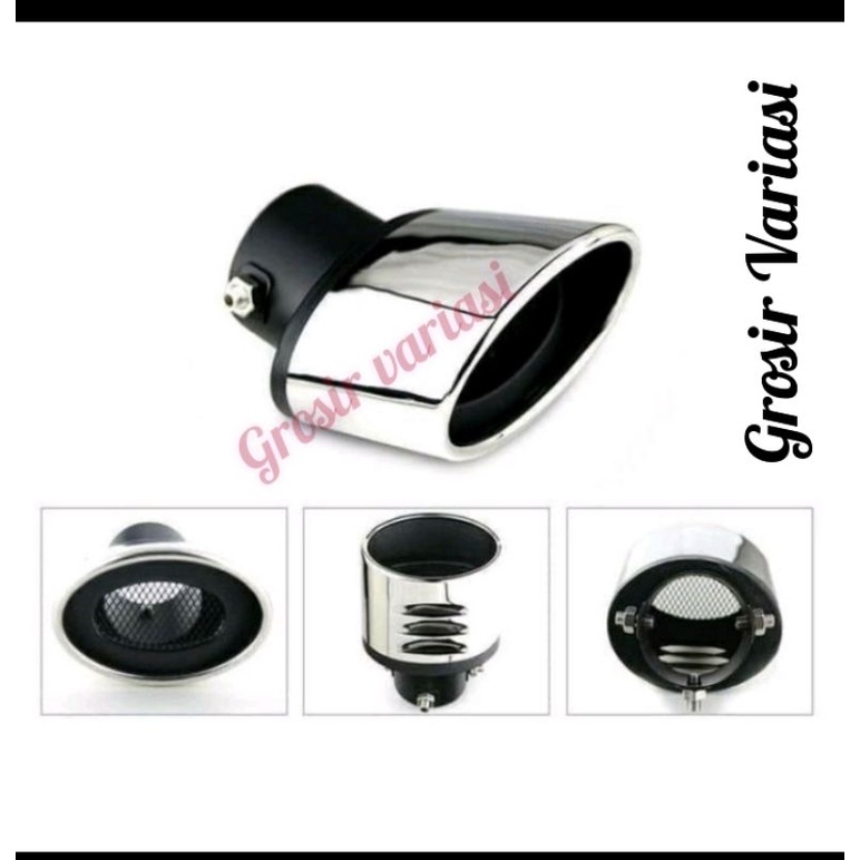 Muffler Ujung buntut knalpot Racing Model jaring Mobil Baleno Sedan