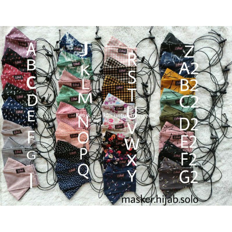 MASKER 3D STOPER ESHAL (BISA BAYAR DITEMPAT)