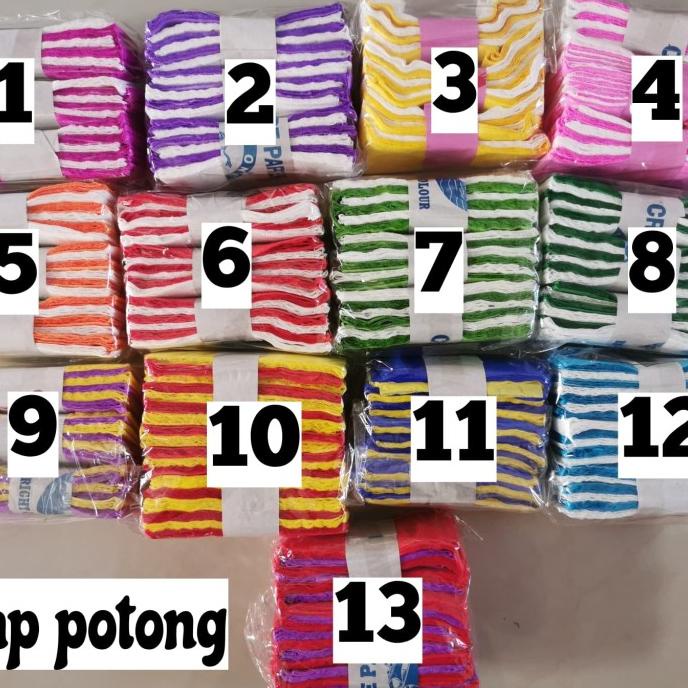

Premium Product!!! Kertas Krep Potong / Kertas Krep Prakarya / Kertas Krep 17 Agustus - Paling Dicari