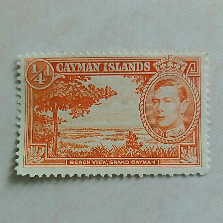 

(AD) Perangko Cayman Islands 1938 King George VI and Views Issues (1938-48) 1/4 d Mint