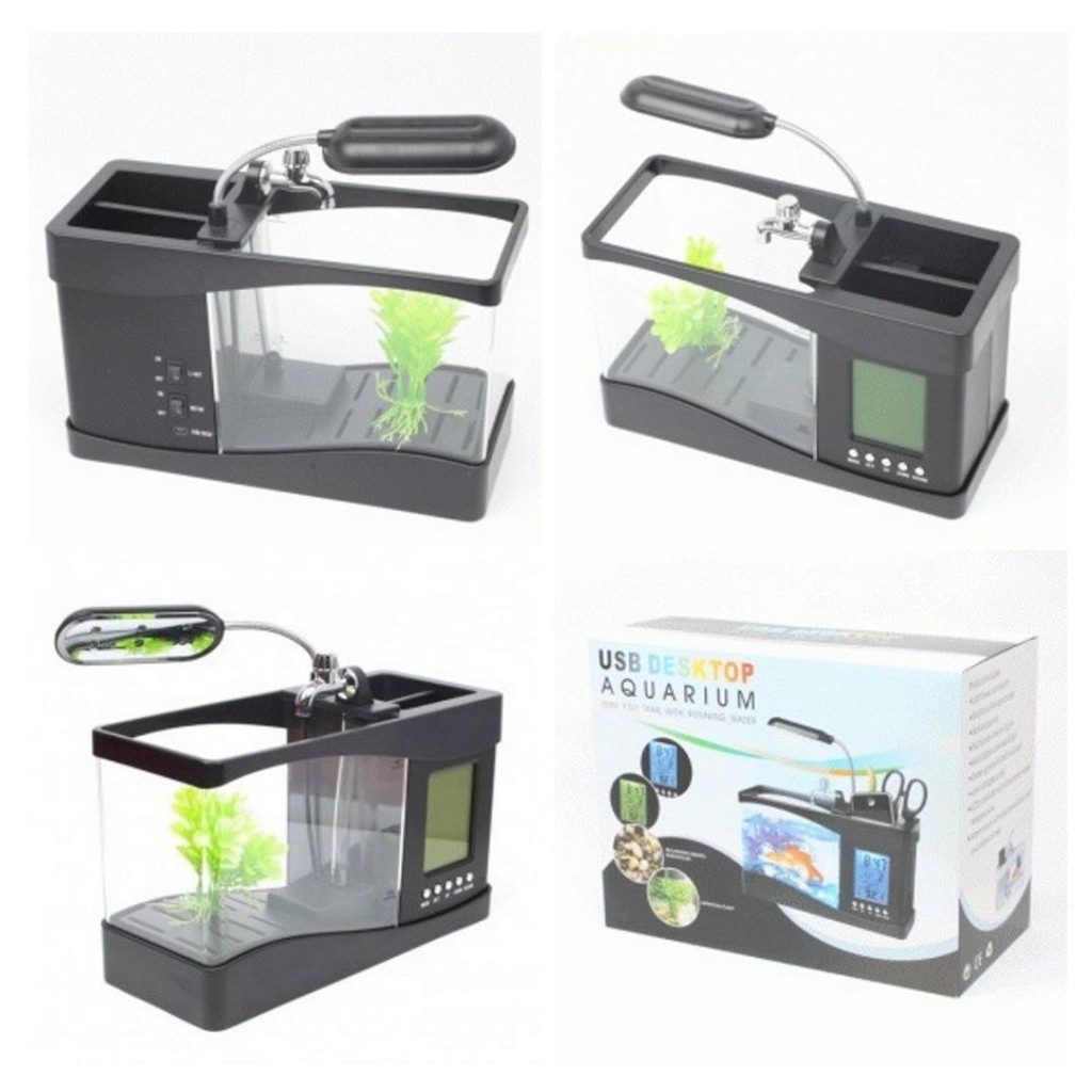 Aquarium Mini Desktop Fish Tank With Running Water 111159