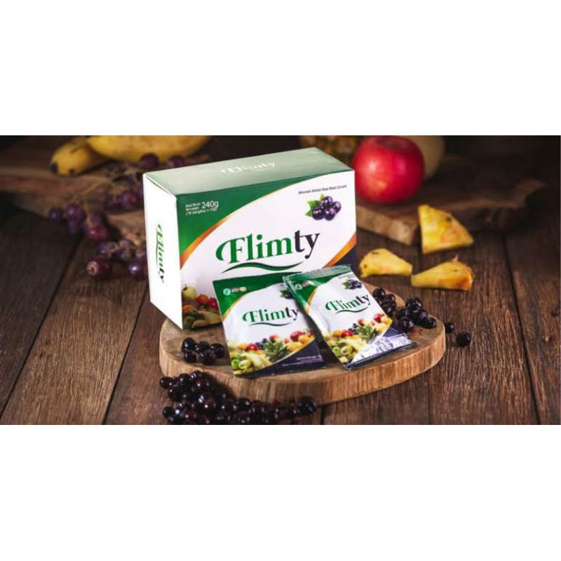 FLIMTY FIBER 1 BOX ISI 16 SACHET SERVING FIBER DRINK DETOX MINUMAN DIET SUPLEMEN MAKANAN KESEHATAN