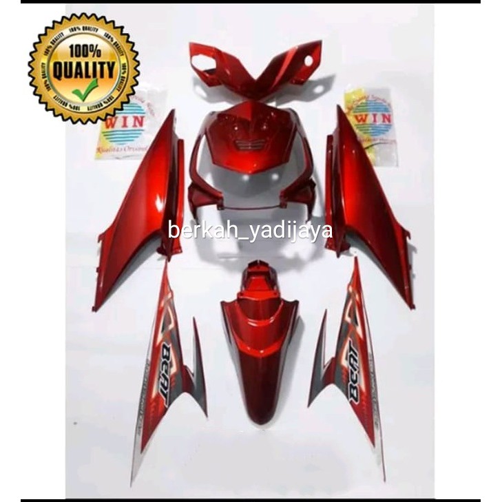 cover body full 1 set body motor beat lama karbu tahun 2010