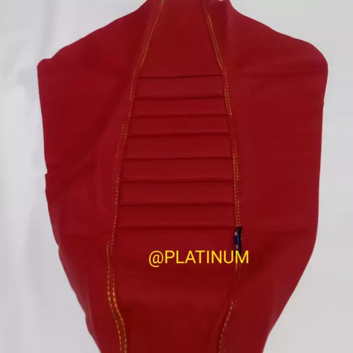 Kulit jok/ Custom jok/ Sarung jok motor TRAIL UNIVERSAL KLX CRF dll warna FULL MERAH