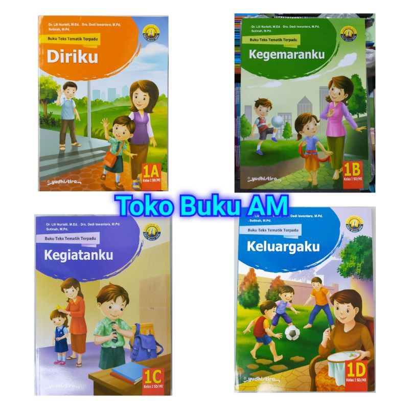 Buku Teks Tematik Yudhistira 1A 1B 1C 1D SD Kelas 1 Semester 1 Kurtilas Revisi