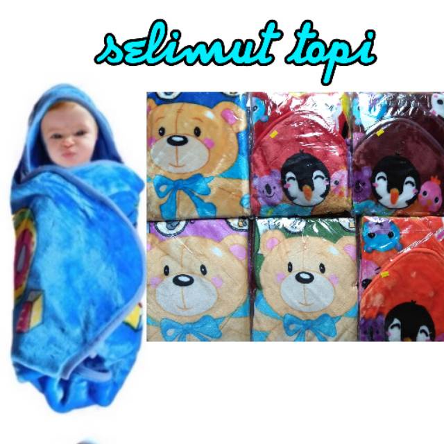 SELIMUT BAYI BULU / SELIMUT BAYI / SELIMUT KEPALA BAYI / SELIMUT TEBAL BAYI / SELIMUT LUCU BAYI