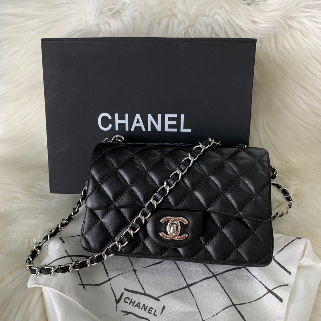 Chanel Classic Flap Rectangle Mini Black 20cm