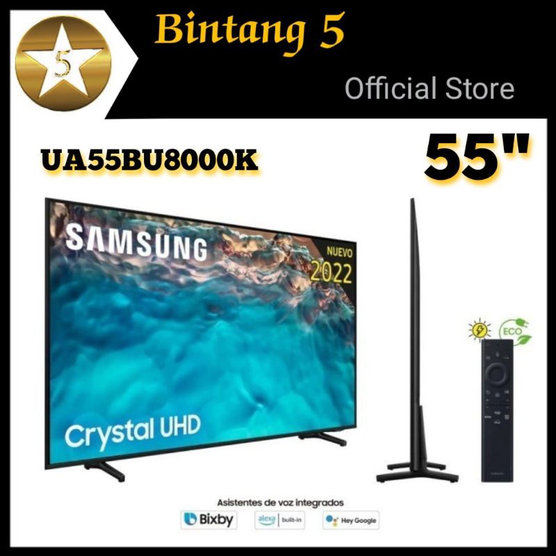 SAMSUNG 55BU8000 SMART TV 55 INCH SAMSUNG CRYSTAL UHD 55" UA55BU8000 SMART TV DIGITAL BU8000 55 INCH