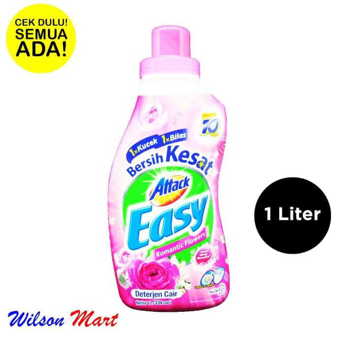 Silahkan Order Attack Easy Romantic Flowers Deterjen Detergent Cair 1 Liter Botol