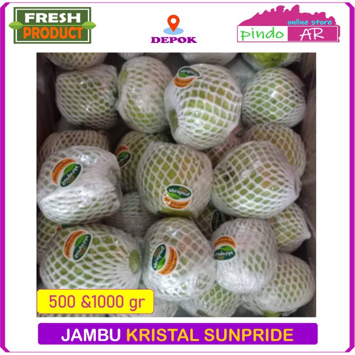 

JAMBU KRISTAL SUNPRIDE PREMIUM SEGAR / FRESH GUAVA 1KG