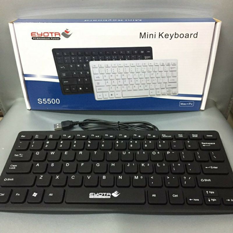 [MURAH] Keyboard komputer EYOTA S5500 Mini Cable USB Original - Hitam