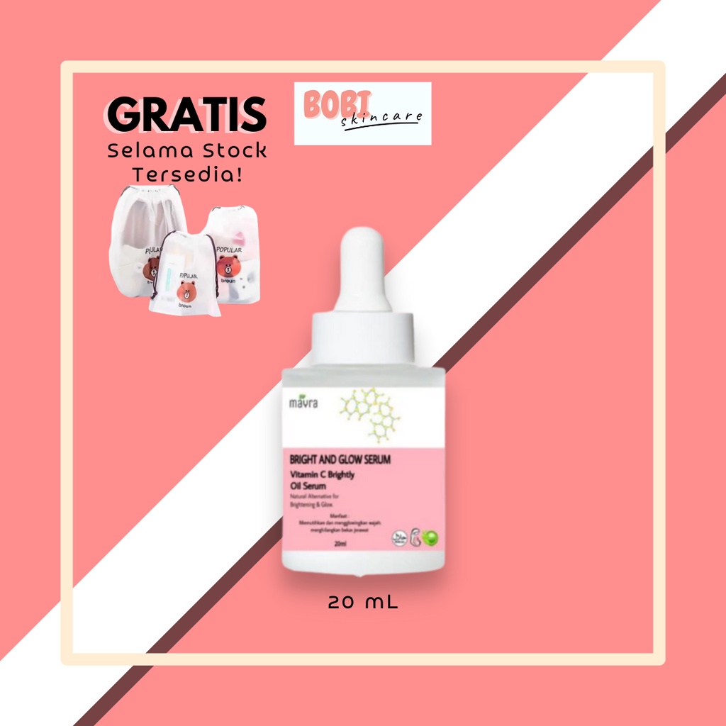 Serum Wajah Mayra Brightening ORIGINAL (BISA COD) - BPOM Mayra Serum organik SERUM BRIGHT & GLOW SERUM VITAMIN C BY MAYRA ORGANIK MAYRAORGANIK New Serum Vit C Whitening