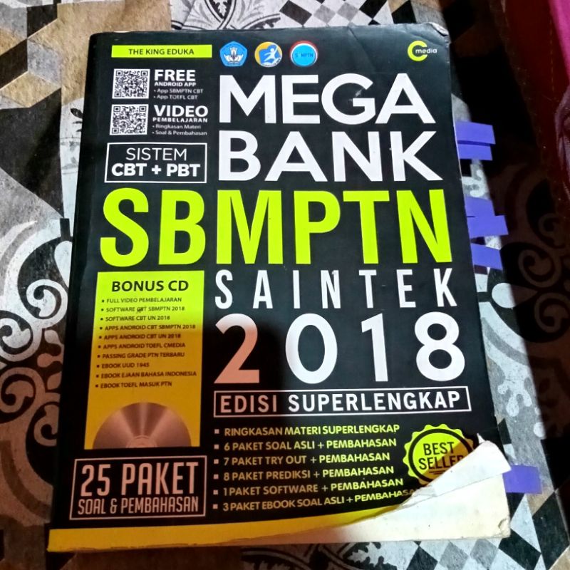 PRELOVED BUKU MEGA BANK SBMPTN SAINTEK 2018