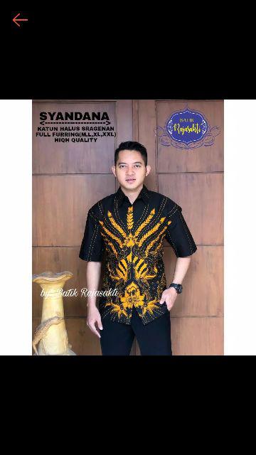 Amusta Batik Pria Batik Pria Lengan Pendek Kemeja Batik Pria Baju Batik Pria Kemeja Batik By Gba