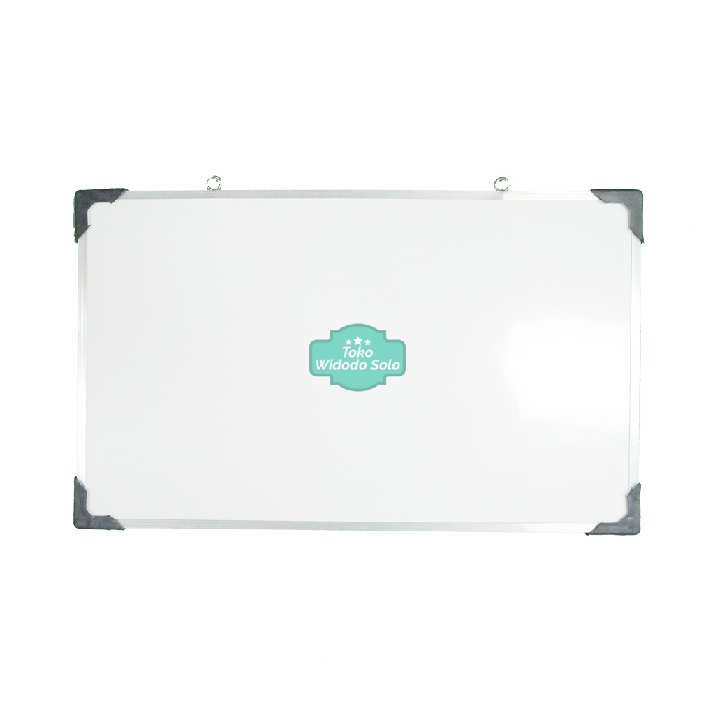 

Whiteboard 30x50cm Papan Tulis Kecil Bolak Balik Putih Hitam - 1 Buah