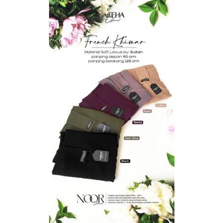 FRENCH KHIMAR Noor Series soft lexus by Saleeha