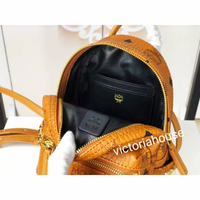 AUTHENTIC MCM MINI BACKPACK 17*21*9cm