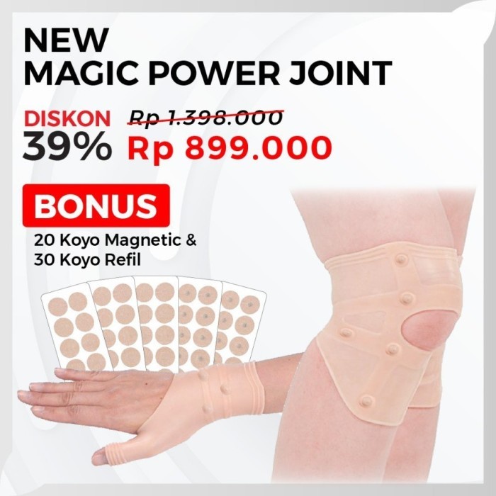 PELINDUNG SENDI LUTUT +FREE KOYO MAGIC POWER JOINT ALAT TERAPI TERBARU