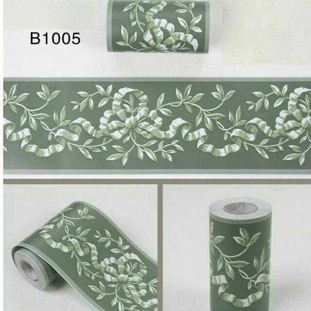 

Wallborder murah kode B1005 pita hijau