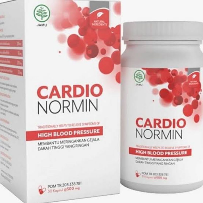 Cardio Normin BPOM Asli Berkhasiat meringankan gejala darah tinggi (Original) Jamu