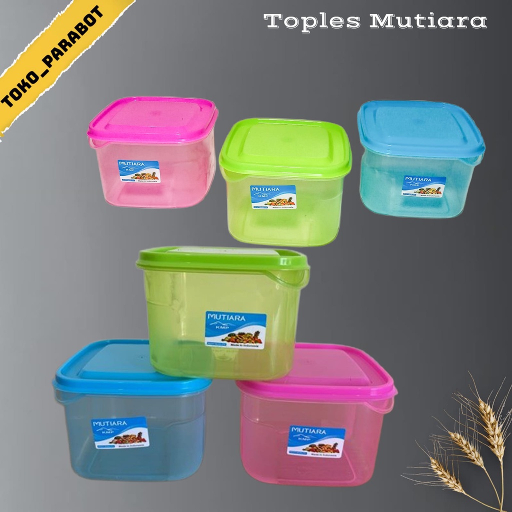 Tempat Bumbu Toples Kotak 500ml Toples Warna 500ml Sealware