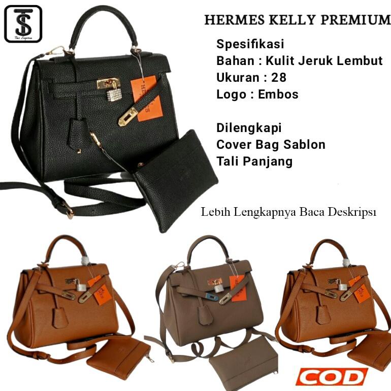 viltorvarellino3256 Tas 20970Hermes Kelly Premium Ukuran 28 Free Dompet | Tas Selempang Wanita Impor