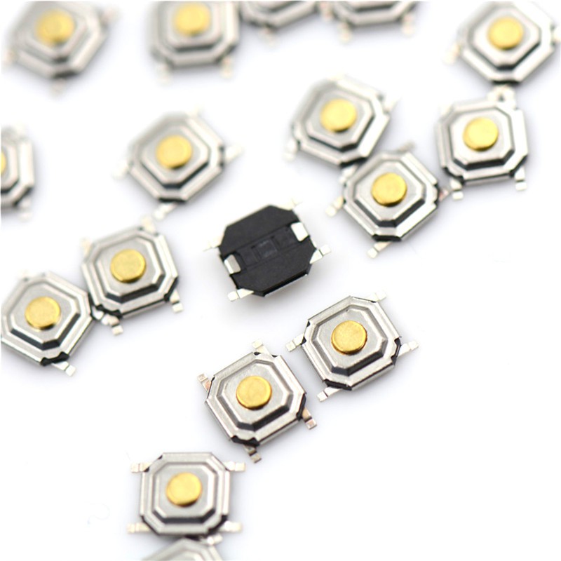 20PCs/Set Tombol Switch Tekan On/Off Micro SMD 4Pin 4*4*1.5mm