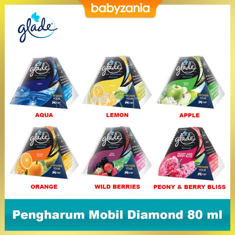 Glade Diamond Car Perfume / Parfum Pengharum Mobil - 80 ml