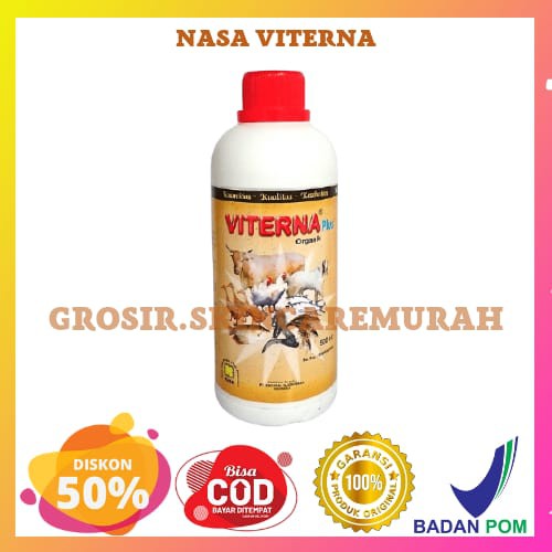 VITERNA / VITERNA NASA ORGANIK 500 cc / VITERNA PLUS / VITERNA VITAMIN TERNAK DAN IKAN NASA / VTN