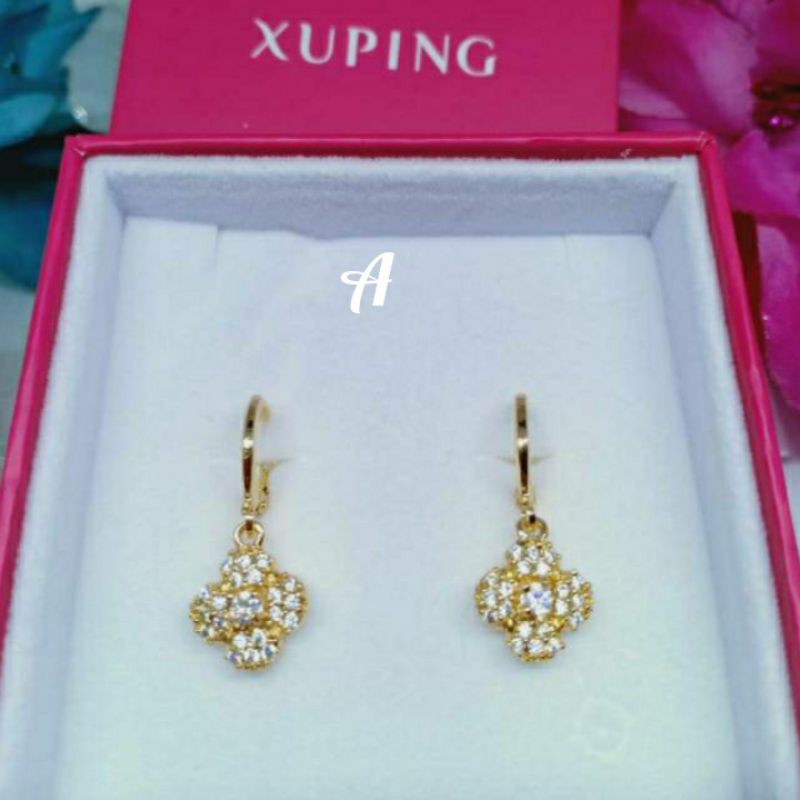 Anting xuping lapis mas permata zircon AX-03