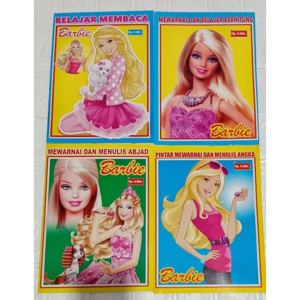BUKU PINTAR MEWARNAI BARBIE BERHITUNG UNTUK ANAK TK dan PAUD