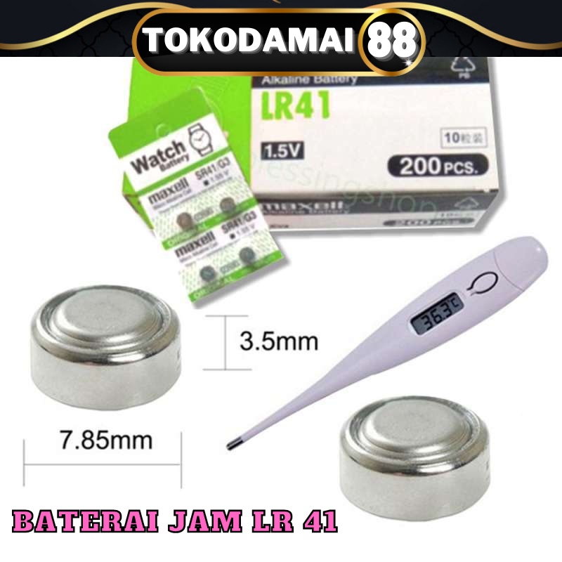 Baterai Maxell LR41 LR 41 SR41 AG 3 SR 41 AG3 G3