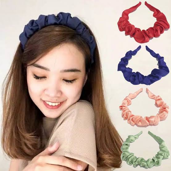 *galerybeautysemarang* bando scrunchi/bando kerut wanita gaya korea/anti patah