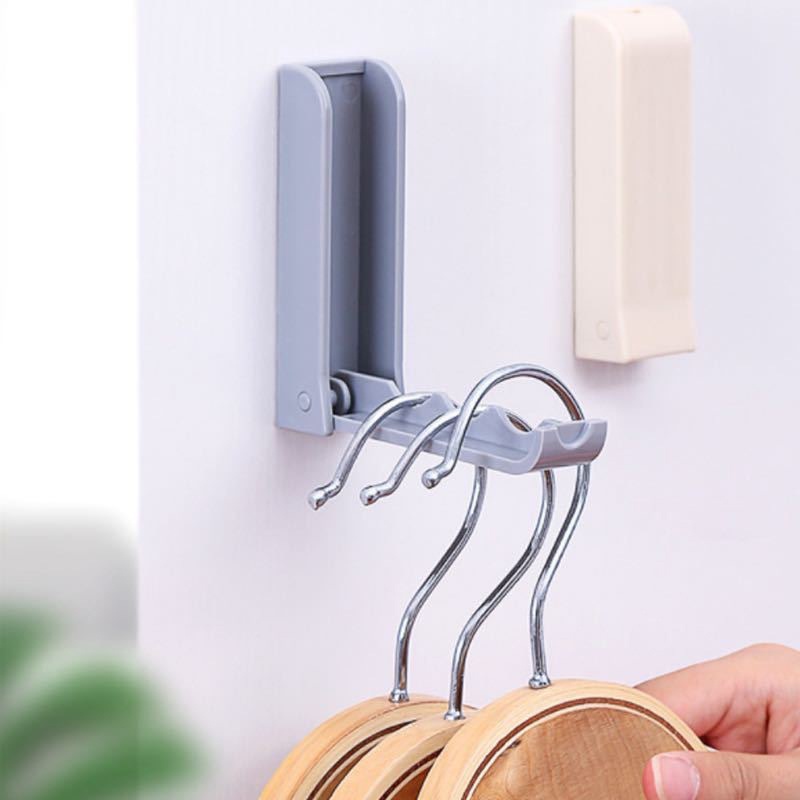 Kait Lipat Dinding Gantungan Ajaib Magic Hanger Wall Folding Hook  Tempel Hanger Baju Gantungan Baju Ajaib-Won