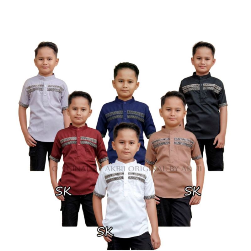 BAJU KOKO anak laki-laki// KOKO KURTA FF anak umur 10-15th Bahan TOYOBO tebal &amp; adem