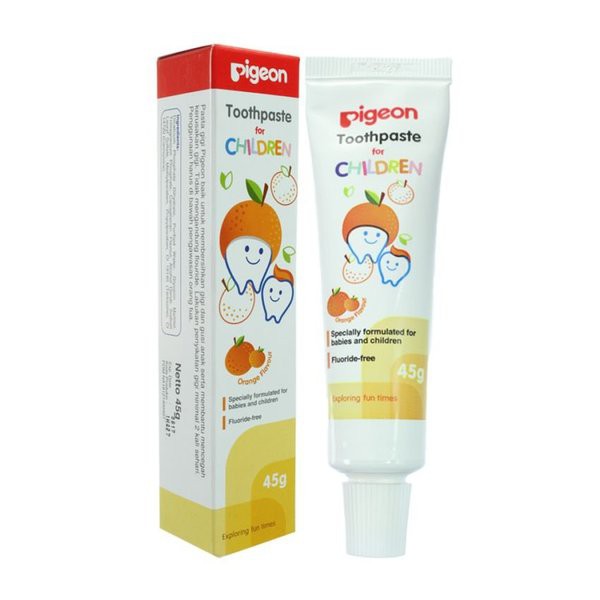Pigeon toothpaste orange pasta gigi jeruk strawberry anak 45gr odol bayi 45 gr